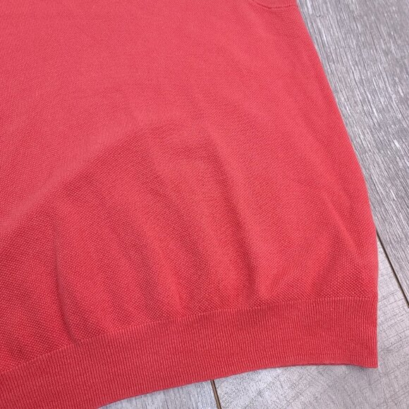 Brooks Brothers Sweater Vest Mens XL Pink Linen Blend V-Neck Pullover Golf Light - Picture 3 of 5